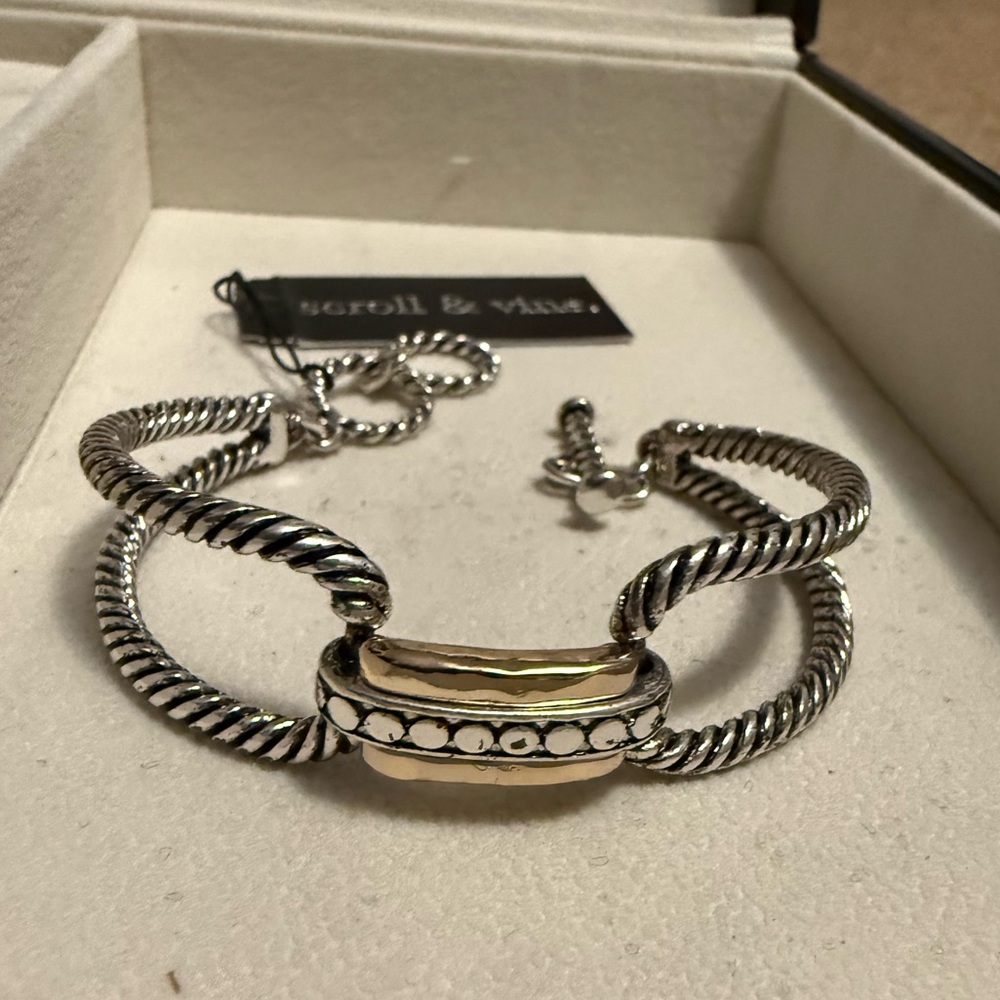 Scroll & vine bracelet